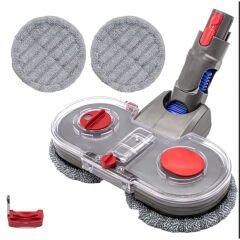Dyson V12 Uyumlu Mop Başlığı  + Tetik Kilidi+ 4 Adet Mop (Damlatmalı)