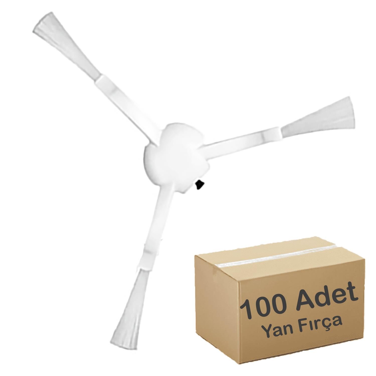 1C/2C/Pro+/F9/D9/Ultra Uyumlu Beyaz Yan Fırça ( 100 Adet - 50x2li paket)