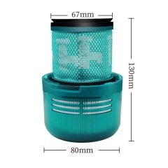 Dyson V15 Detect için Hepa Filtre 4 Adet (Yeşil)
