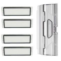 Roborock S5 Max Uyumlu Toz Haznesi ve 4 Ad Hepa Filtre