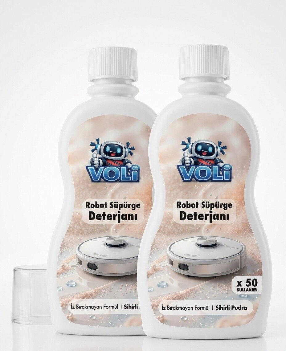 Sihiri Pudra Kokusu 2'li Avantaj Paket Robot Süpürge Deterjanı Yüzey Temizleme Mop Solüsyonu 2X500 ml