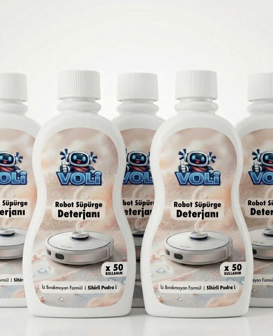 Pudra Kokusu 5 ADET Toplu Avantaj Paket Robot Süpürge Deterjanı Yüzey Temizleme Mop Solüsyonu 5X500 ml