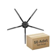 S5/S6/Max/S7/S8/Q7 Uyumlu Siyah Yan Fırça ( 100 Adet - 50x2li Paket )