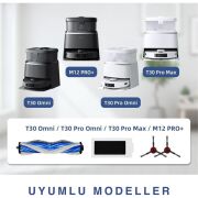 Ecovacs DEEBOT T30S T30S Care ve Combo Yedek Parça Mop Bezi Filtre Seti