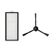 Roborock Q5 Pro , Q5 Pro Plus Uyumlu 1 Adet Hepa Filtre + 1 Adet Siyah Yan Fırça