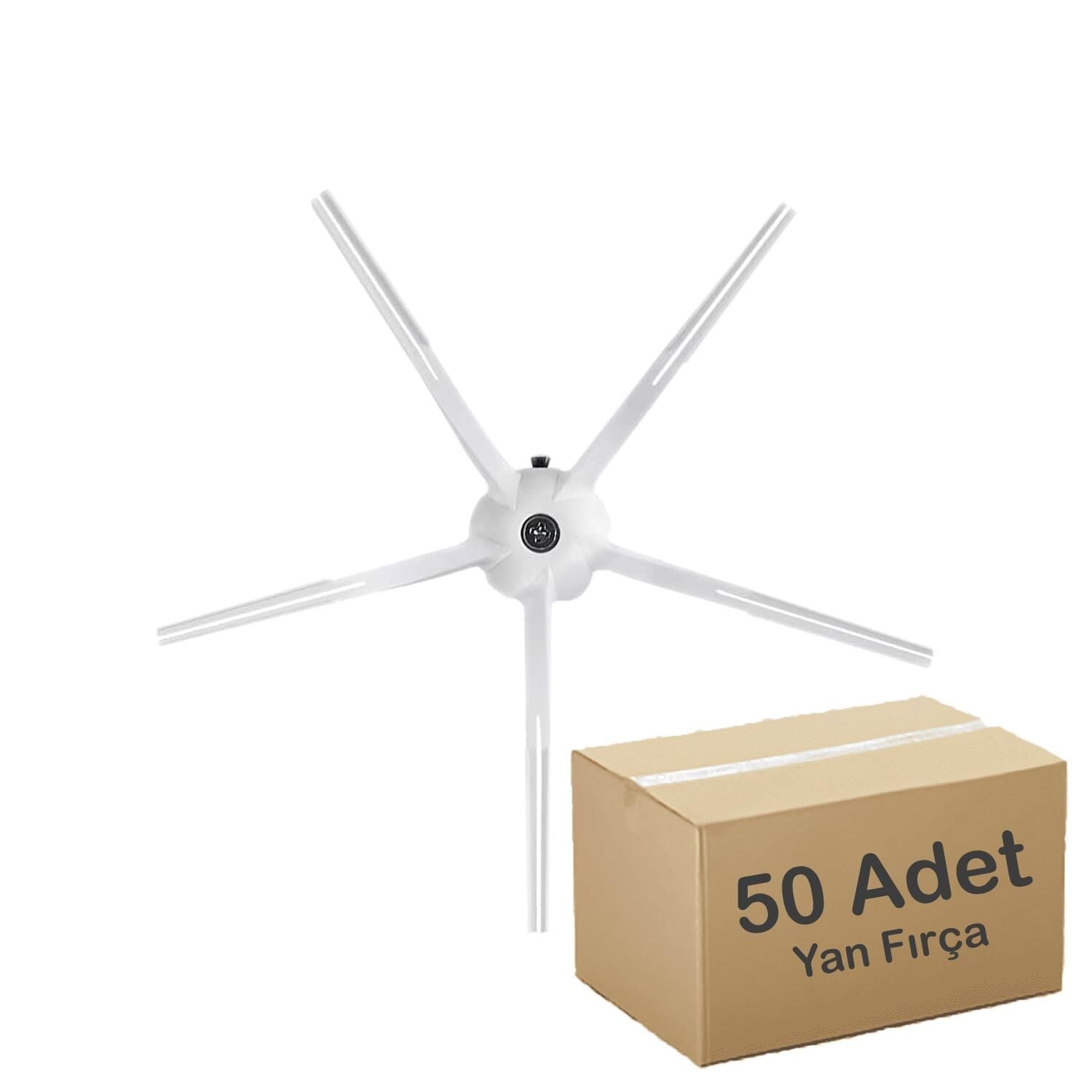 S5/S6/Max/S7/S8/Q7 Uyumlu Beyaz Yan Fırça ( 100 Adet - 50x2li Paket )