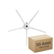 S5/S6/Max/S7/S8/Q7 Uyumlu Beyaz Yan Fırça ( 100 Adet - 50x2li Paket )