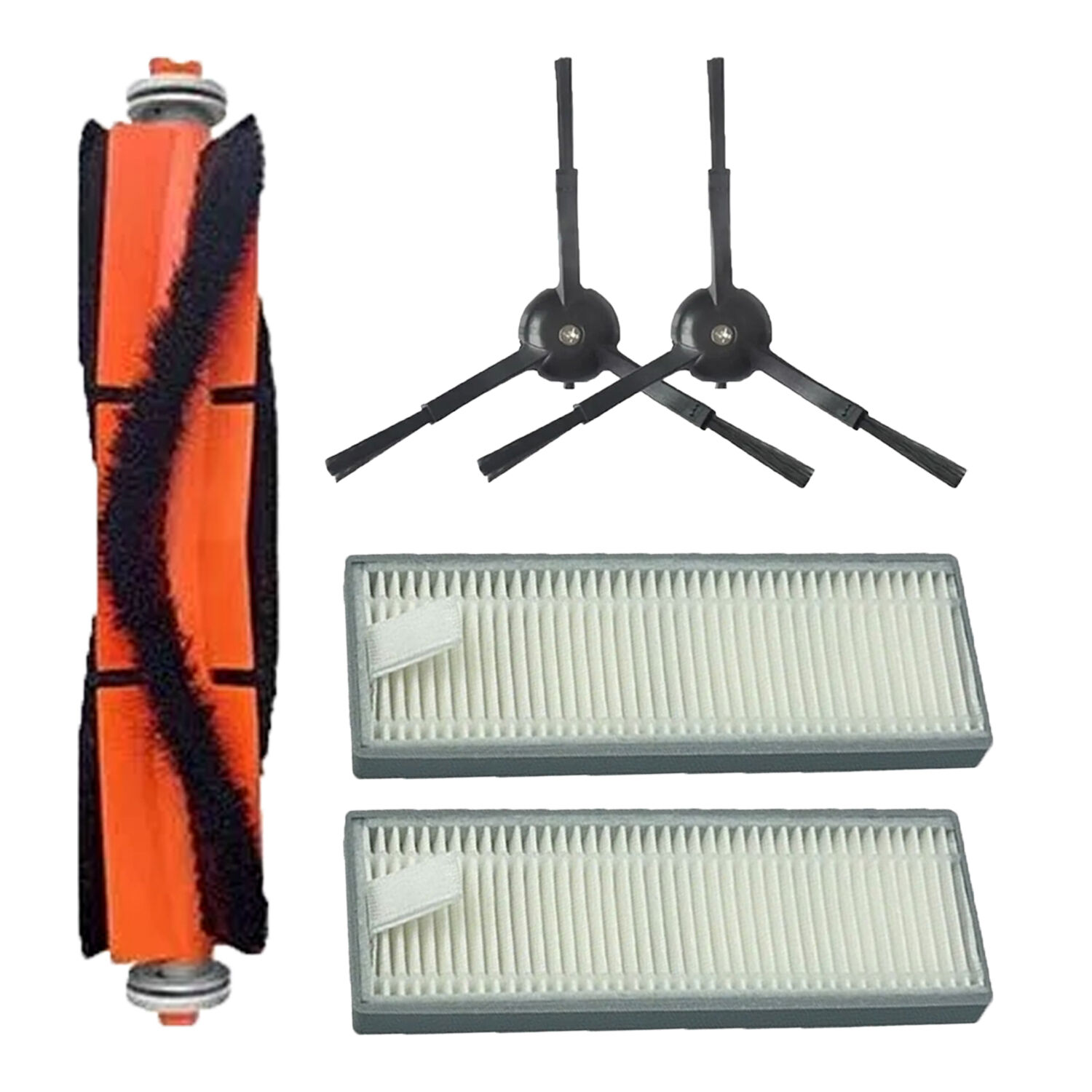 Philips 7000 Serisi 7000/01 7100/01 için Yedek Set Ana Fırça Yan Fırça Hepa Filtre