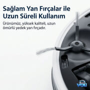 Philips 7000 Serisi 7000/01 7100/01 için 2 Ana Fırça 2 Yan Fırça 2 Hepa Filtre