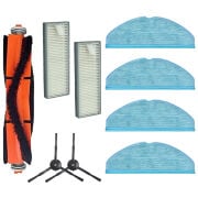Philips 7000 Serisi 7000/01 7100/01 için 1 ana Fırça 2 Yan Fırça 2 hepa Filtre  4 Mop Bezi