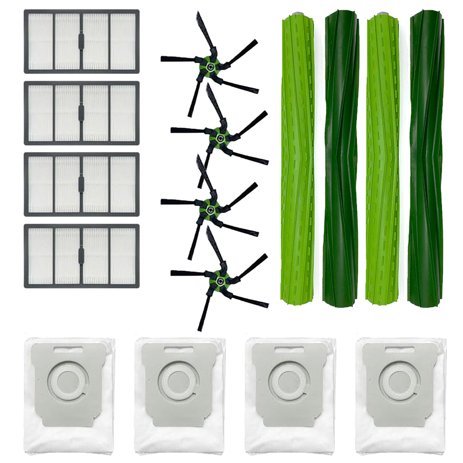 iRobot Roomba S Serisi S9 S9+ Plus , Roomba S9 Mega yedek Set Hepa Filtre, Yedek Fırça, Toz Torbası